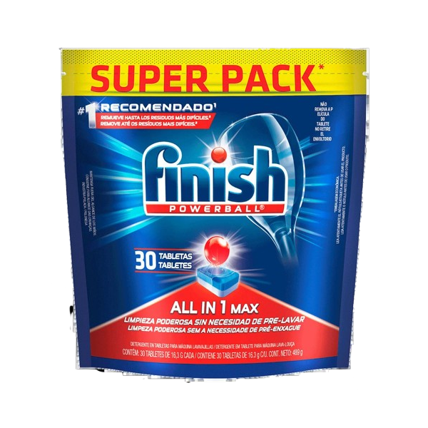 Finish all in one Max 30 cap
