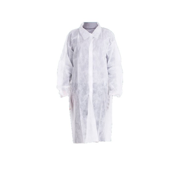 Blouse Visiteur blanche Jetable Lot de 10 pièces