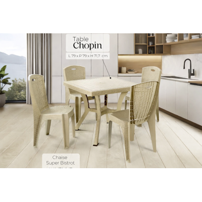 Pack Table & 4 Chaises...