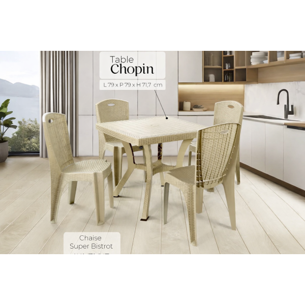 Pack Table & 4 Chaises L’Avenue