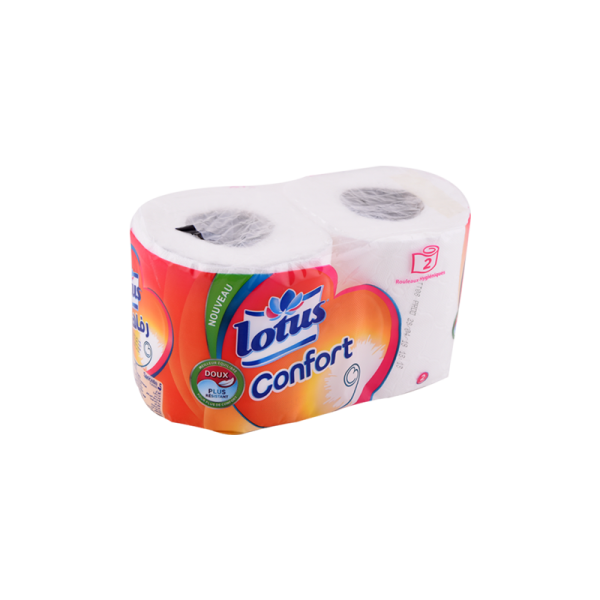 Papier hyg 2 rouleaux Lotus confort