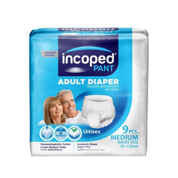 Incoped Couche culotte Adulte Medium 9PCS