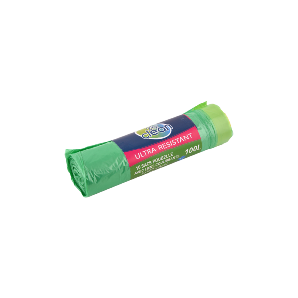 Sac Poubelle 2b clean 100L 10Pcs avec Lien