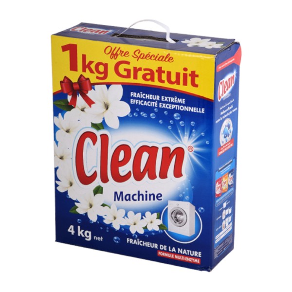 Poudre machine Clean fraicheur intense 4kg