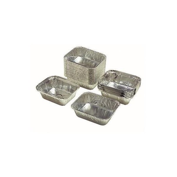 100 Barquettes Aluminium PM avec couvercle