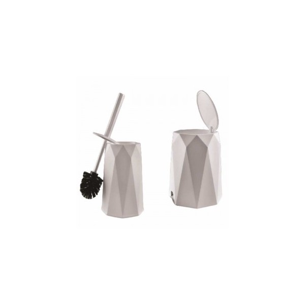 Ensemble Poubelle 5L et Brosse WC