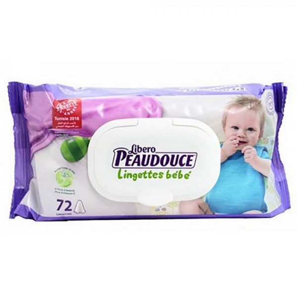 Lingettes Bébé Peaudouce libero 72Pcs
