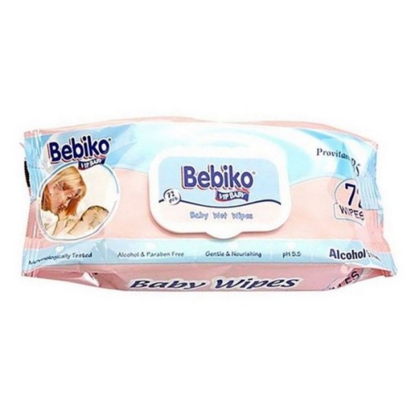lingette Bébé Bebiko Rose 72Pcs