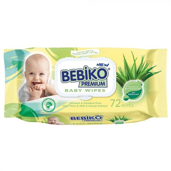 lingette Bébé Bebiko Aloe vera 72Pcs