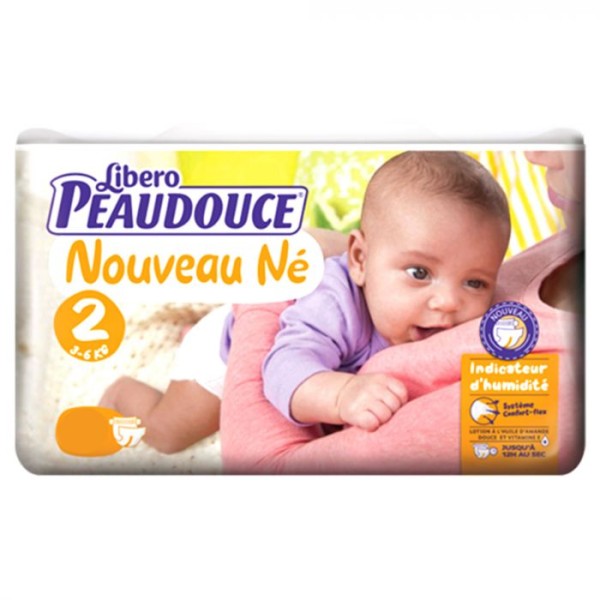 Peaudouce couche T2 (3-6KG) 32Pcs