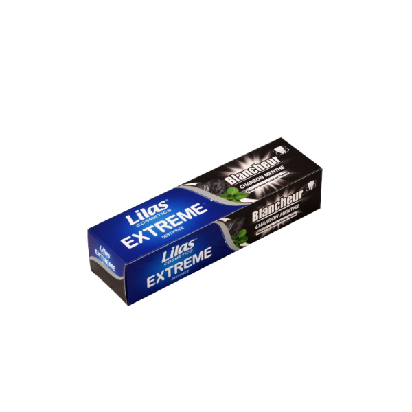 Dentifrice Lilas 75ML Charbon/Menthe Extrême Blancheur