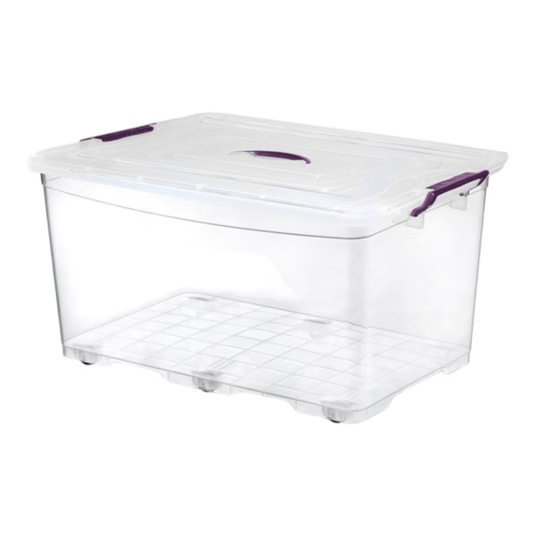 Boite Rangement 50L Transparente " Roller Box "
