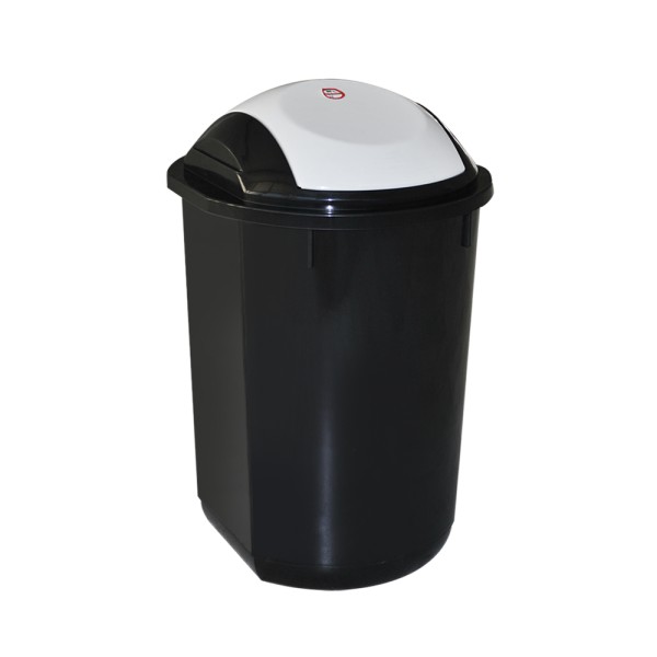 Poubelle basculante noir 40L